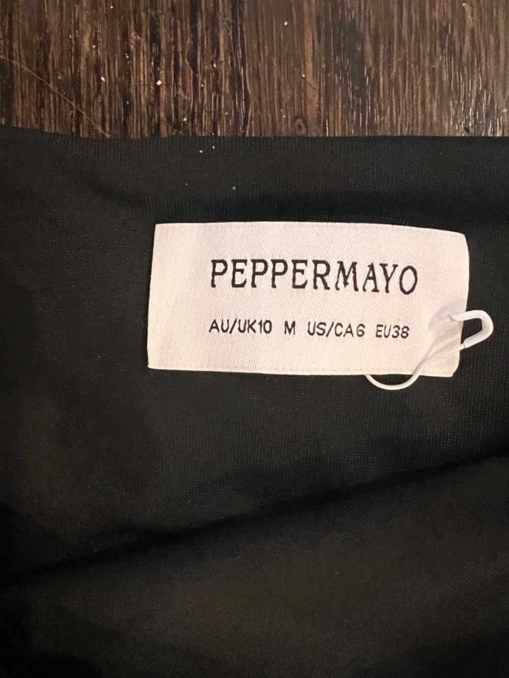 Peppermayo Black Maxi Skirt - Streamlined Slip Style - Picture 2 of 9